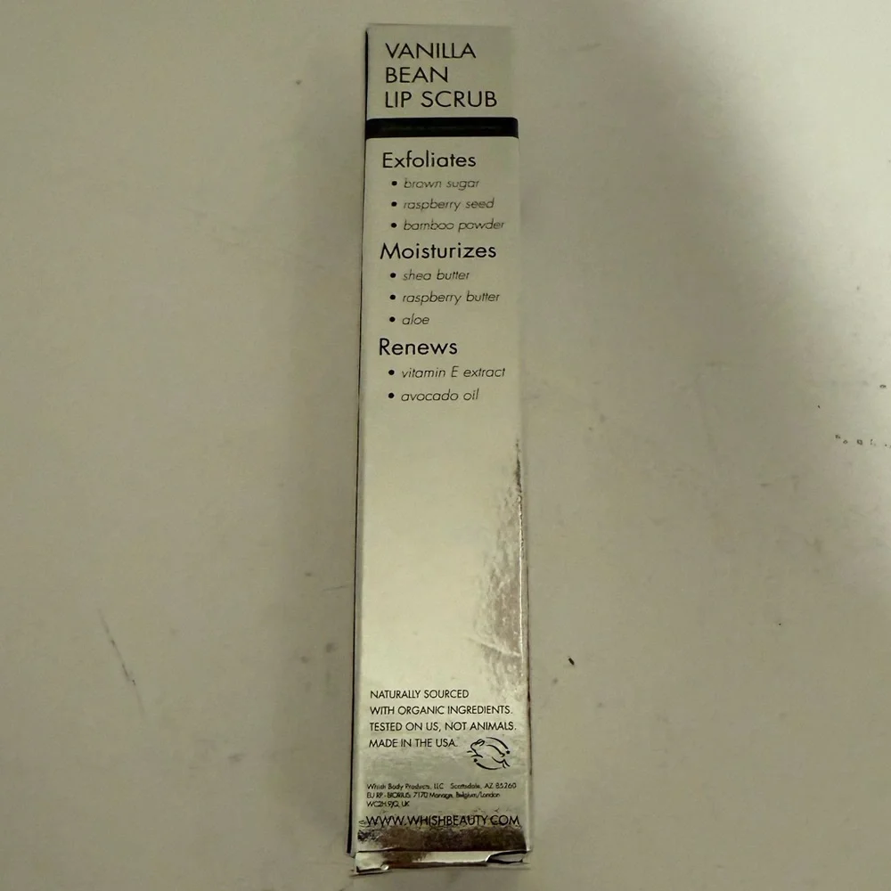 WHISH Lip Scrub in Vanilla Bean NEW in Box